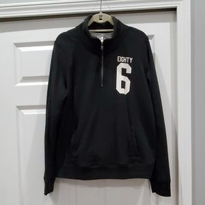 VS PINK Half Zip Sweatshirt in black